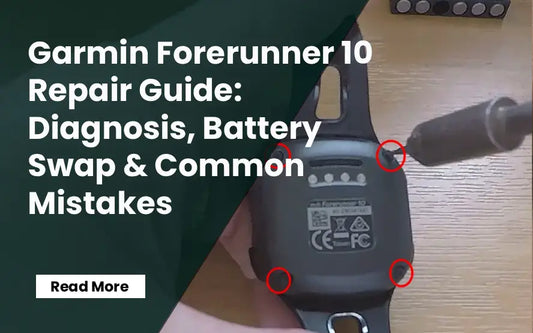 Garmin Forerunner 10 Repair Guide: Diagnosis, Battery Swap & Common Mistakes