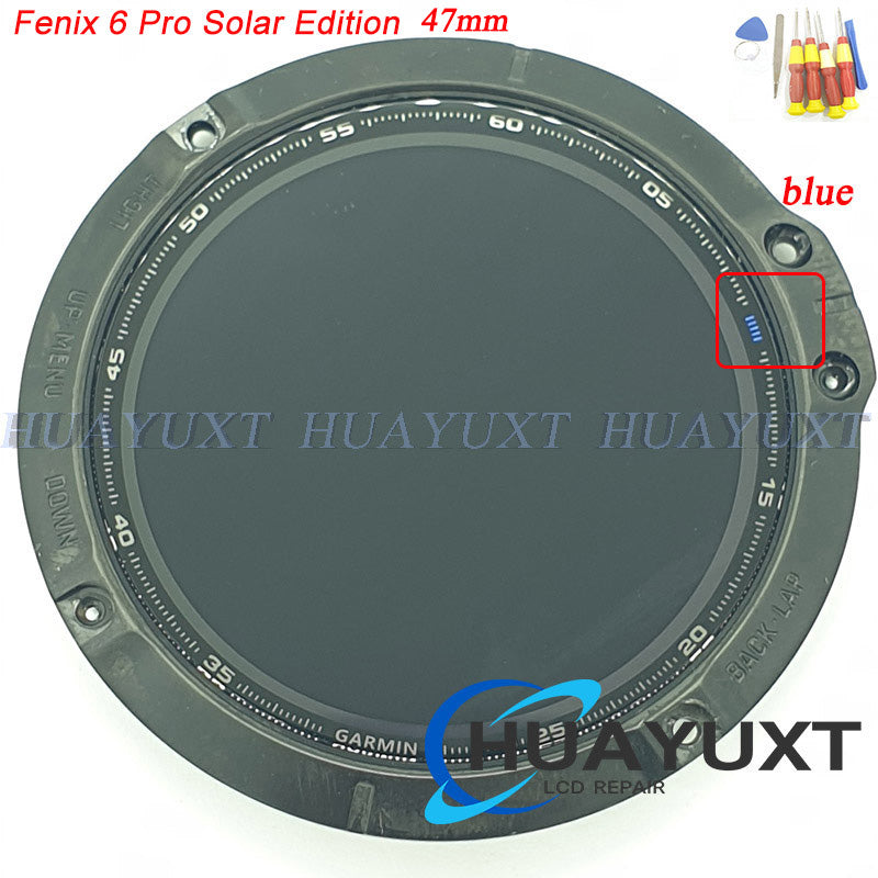 LCD Display Screen For Garmin Fenix 6 Pro Solar Edition