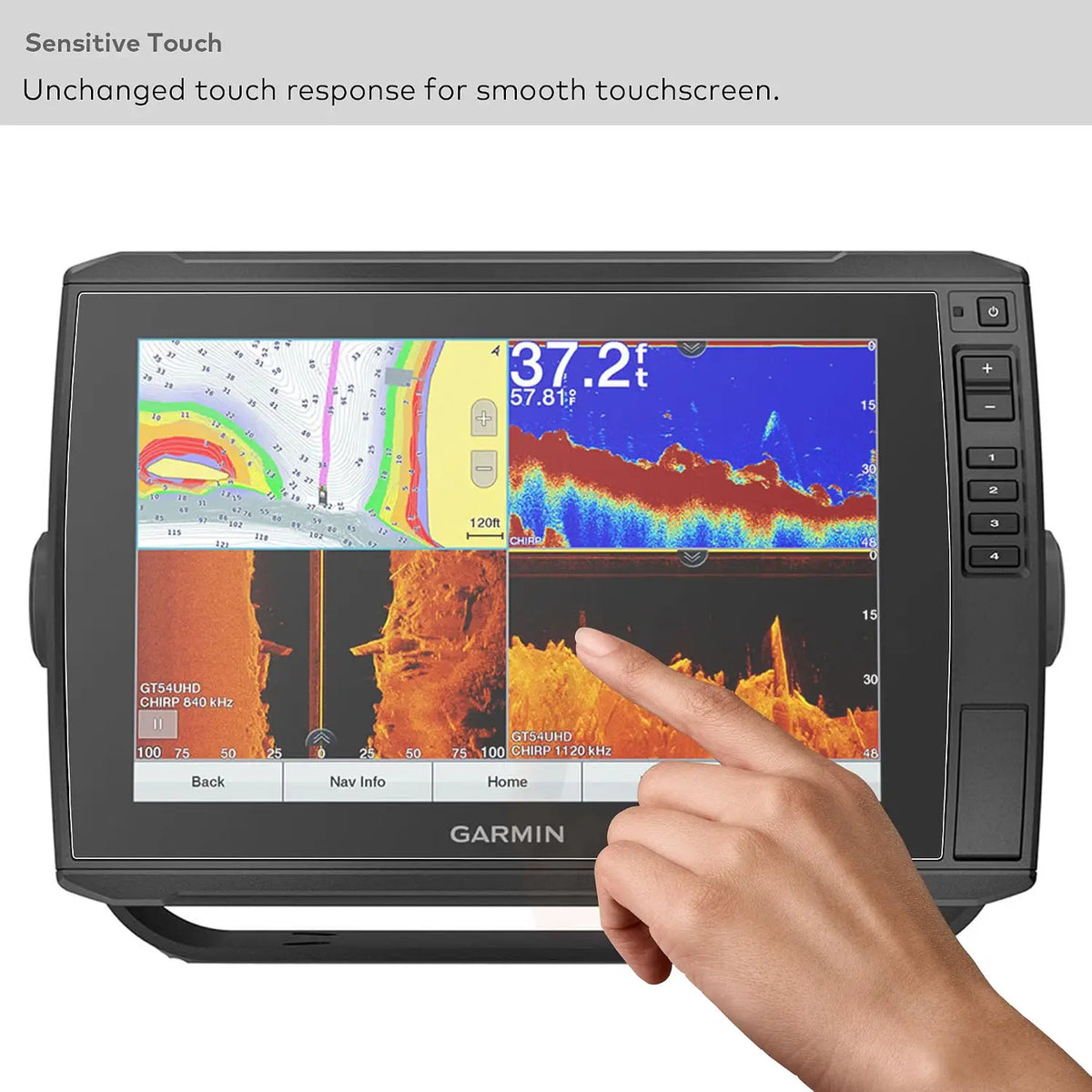 Garmin EchoMAP Ultra Ultra 2 10‘‘ 12’’ Tempered Glass Screen Protector