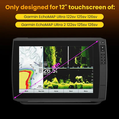 Garmin EchoMAP Ultra Ultra 2 10‘‘ 12’’ Tempered Glass Screen Protector