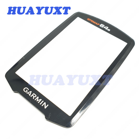 HUAYUXT Original used Glass cover screen for GARMIN GPSMAP 64S with Touch screen digitizer for GPSMAP 64S garmin Repair replacement